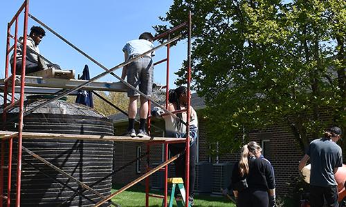 Building GMercyU's Cistern on Campus